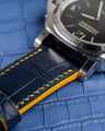 Bespoke Watch Strap in Navy Blue Crocodile
