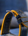 Bespoke Watch Strap in Navy Blue Crocodile
