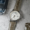 Bespoke Watch Strap in Olive Grey Crocodile