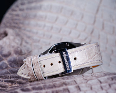 Bespoke Watch Strap in Natural Himalayan Crocodile