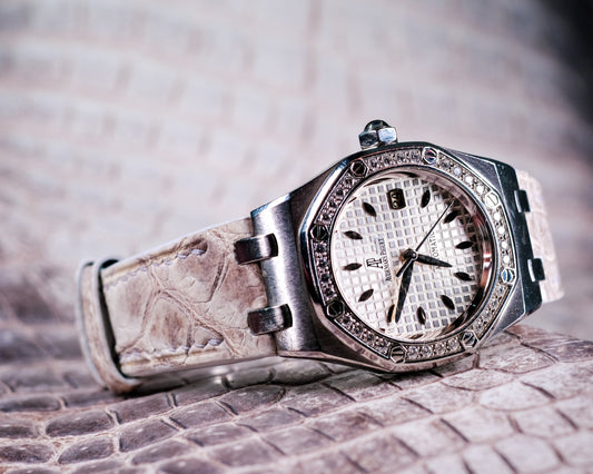 Bespoke Watch Strap in Natural Himalayan Crocodile