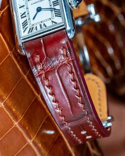 Bespoke Watch Strap in Chocolate Brown Crocodile