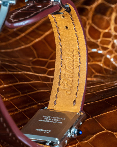 Bespoke Watch Strap in Chocolate Brown Crocodile