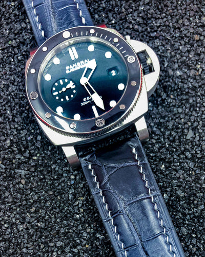 Bespoke Watch Strap in Ombre Dull Crocodile