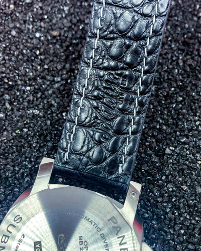 Bespoke Watch Strap in Ombre Dull Crocodile