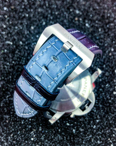 Bespoke Watch Strap in Ombre Dull Crocodile