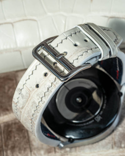 Bespoke Watch Strap in Natural Himalayan Crocodile