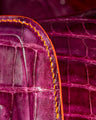 Bespoke Key Fob Cover in Purple Himalayan Crocodile