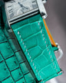 Bespoke Watch Strap in Emerald Green Crocodile