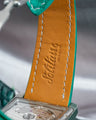Bespoke Watch Strap in Emerald Green Crocodile