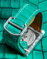 Bespoke Watch Strap in Emerald Green Crocodile