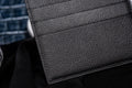 Bespoke Card Holder In Black Epsom