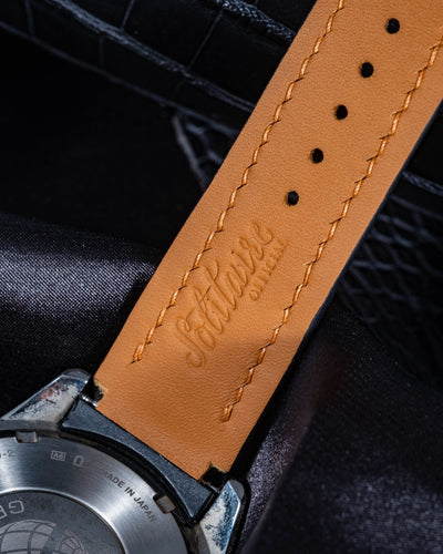Bespoke Watch Strap in Black Crocodile