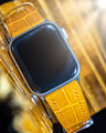 Bespoke Watch Strap in Yellow Crocodile