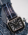 Bespoke Watch Strap in Denim Crocodile