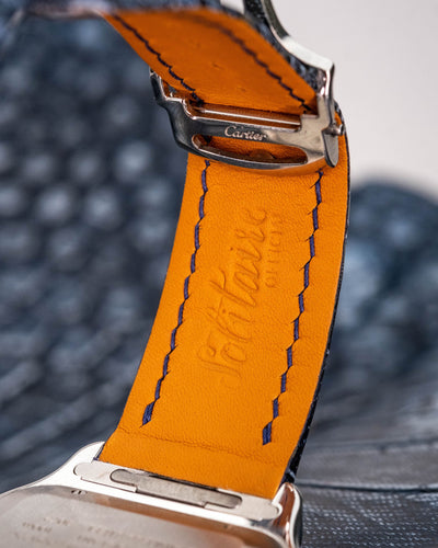 Bespoke Watch Strap in Denim Crocodile