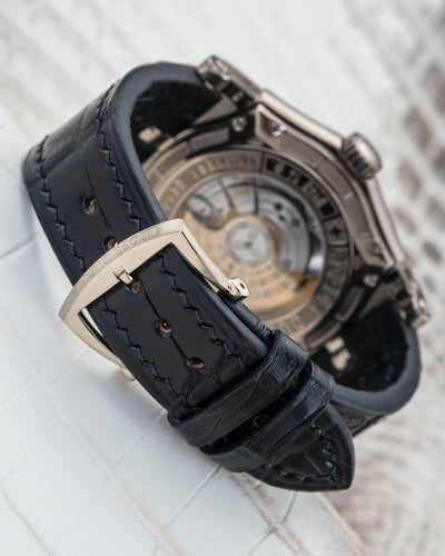 Bespoke Watch Strap in Matte Black Alligator