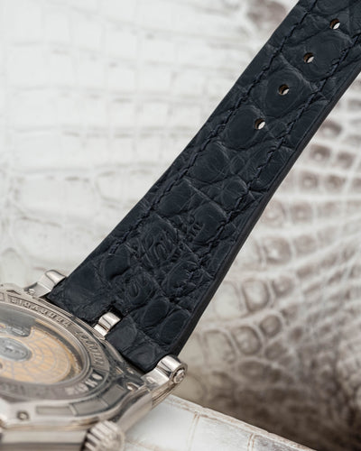 Bespoke Watch Strap in Matte Black Alligator