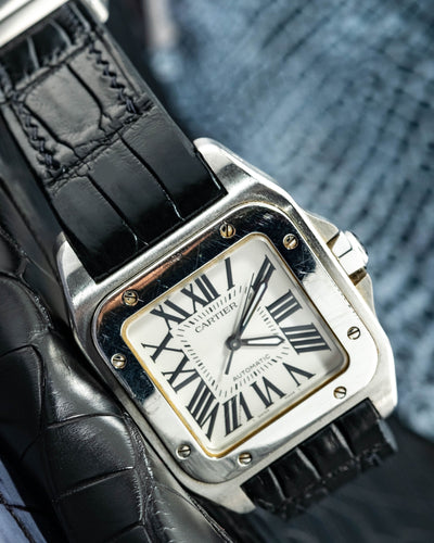 Bespoke Watch Strap in Jet Black Crocodile