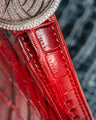 Bespoke Watch Strap in Red Himalayan Crocodile
