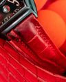 Bespoke Watch Strap in Red Himalayan Crocodile