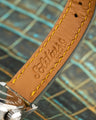 Bespoke Watch Strap in Gold Turquoise Crocodile