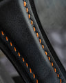 Bespoke Bund Strap in Black Chevre