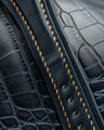 Bespoke Bund Strap in Black Chevre