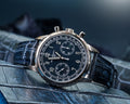 Bespoke Watch Strap in Denim Crocodile