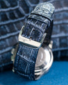 Bespoke Watch Strap in Denim Crocodile