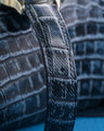 Bespoke Watch Strap in Denim Crocodile