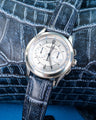 Bespoke Watch Strap in Denim Crocodile