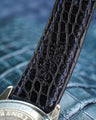 Bespoke Watch Strap in Denim Crocodile