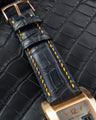 Bespoke Watch Strap in Graphite Grey Alligator