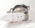 Bespoke Watch Strap in White Crocodile