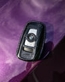 Bespoke Key Fob Cover in Black Crocodile