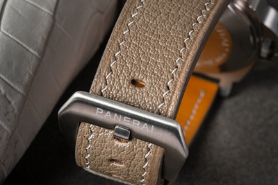 Bespoke Watch Strap in Etoupe Chevre