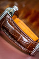Bespoke Watch Strap in Chocolate Brown Crocodile