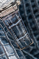 Bespoke Watch Strap in Denim Crocodile