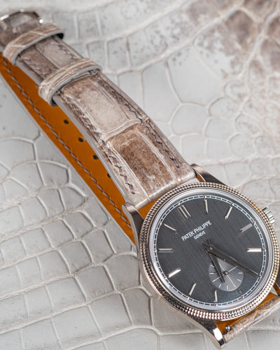 Bespoke Watch Strap in Natural Himalayan Crocodile