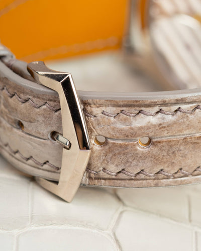 Bespoke Watch Strap in Natural Himalayan Crocodile
