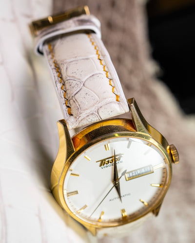 Bespoke Watch Strap in Natural Himalayan Crocodile