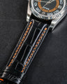 Bespoke Watch Strap in Jet Black Crocodile
