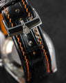 Bespoke Watch Strap in Jet Black Crocodile