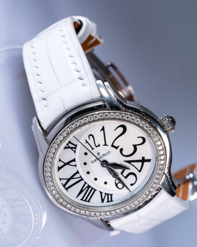 Bespoke Watch Strap in White Crocodile