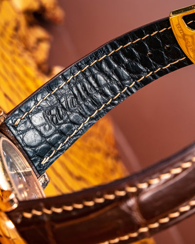 Bespoke Watch Strap in Chocolate Brown Crocodile