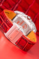 Bespoke Watch Strap in Red Himalayan Crocodile