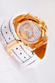Bespoke Watch Strap in White Crocodile