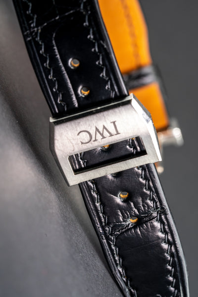 Bespoke Watch Strap in Black Crocodile