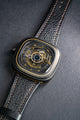 Bespoke Watch Strap in Black Chevre